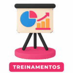 Gráfico em quadro ilustrando treinamentos realizados no Metaverso pela Casa Mais.