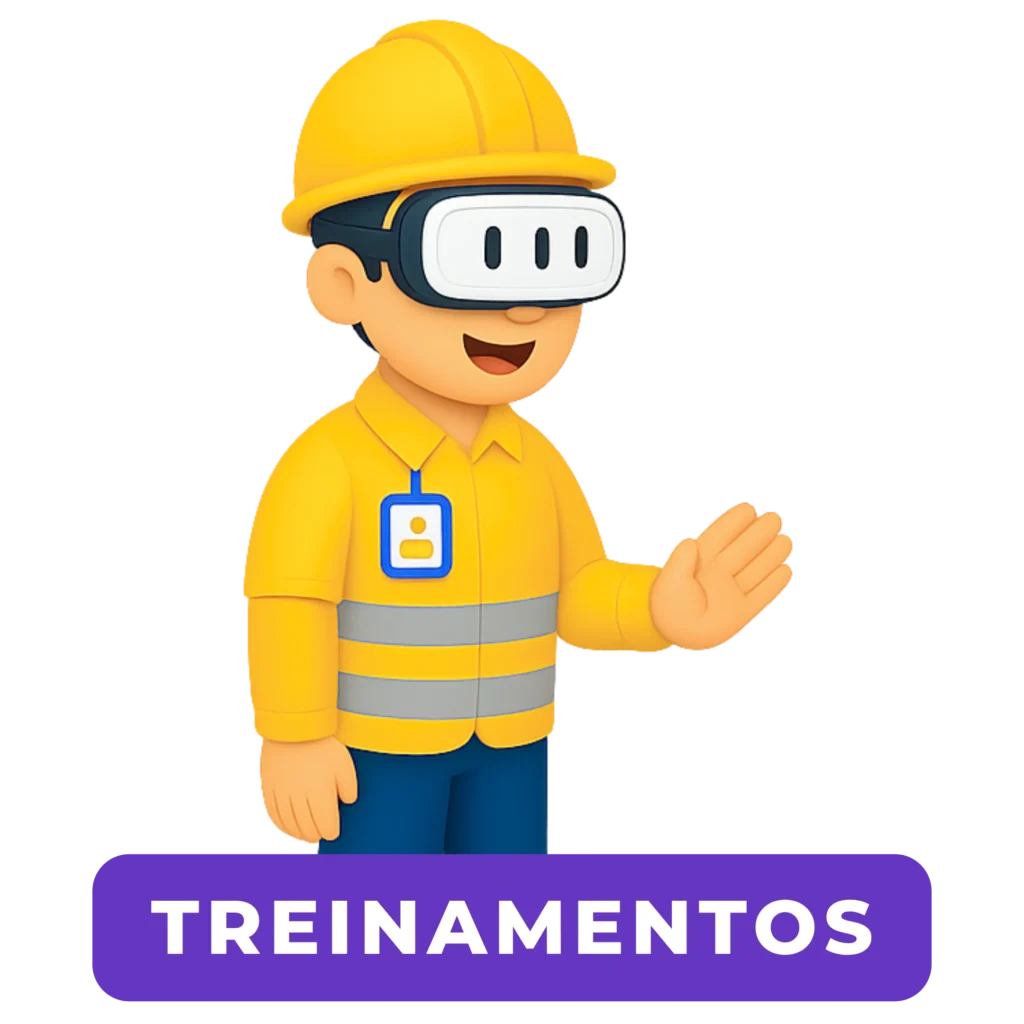 Treinamento em Realidade Virtual com avatar 3D para segurança do trabalho.