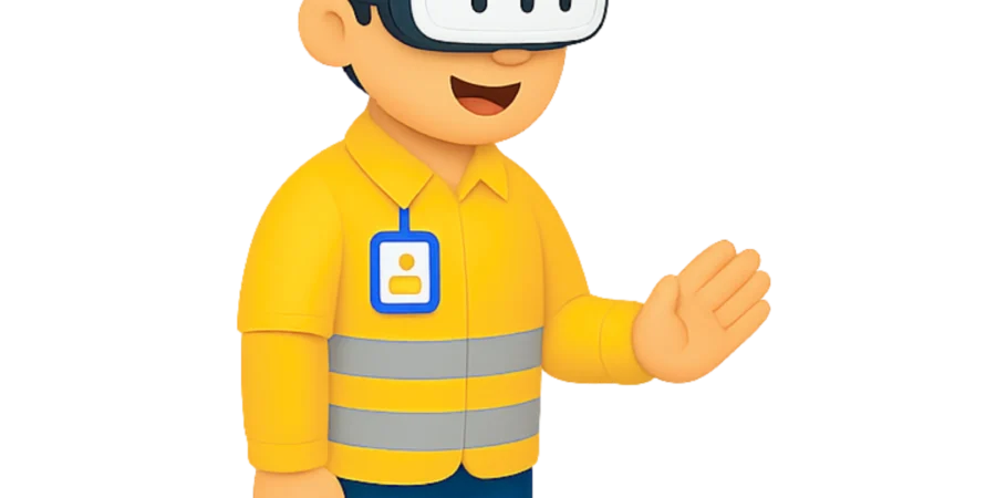 Treinamento em Realidade Virtual com avatar 3D para segurança do trabalho.