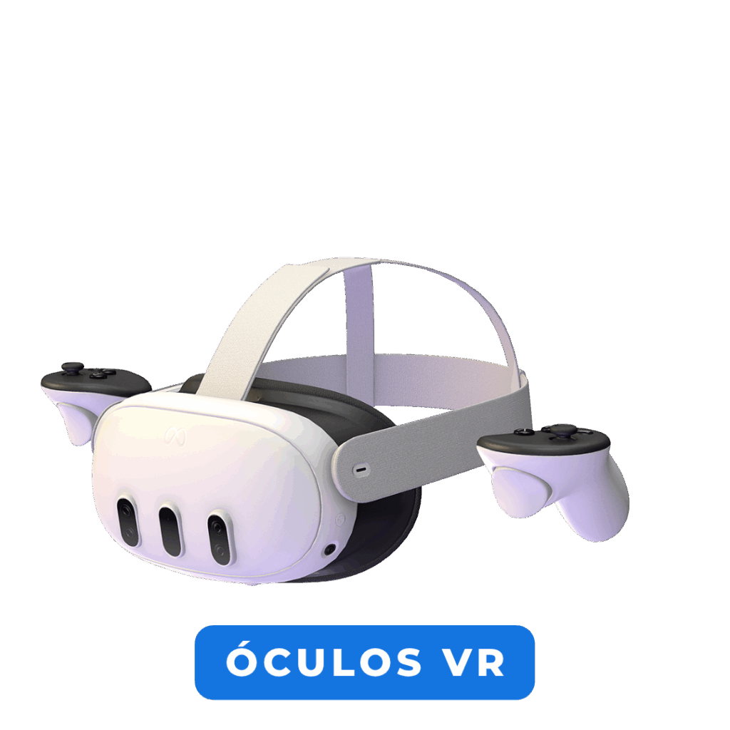 Imagem de óculos de realidade virtual em 3D.