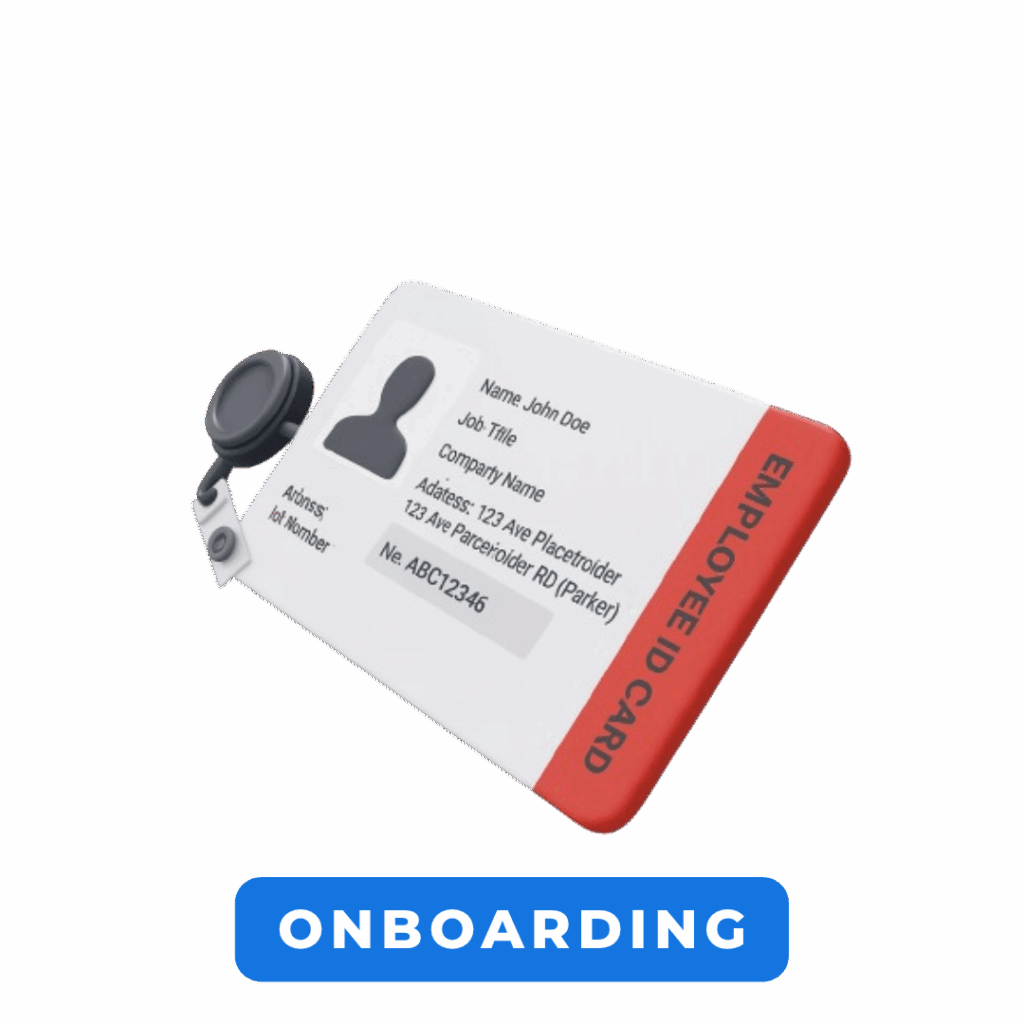 Imagem de crachá de identificação digital em 3D.