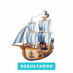 Navio antigo de madeira com velas brancas.