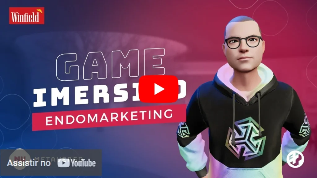 Thumbnail de vídeo do game imersivo de endomarketing da Winfield com avatar 3D