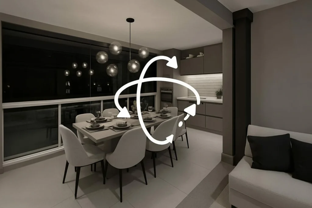Tour virtual 360 graus em apartamento decorado da construtora Lorenzini