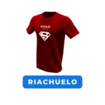 Tour virtual em 3D da loja Geek da Riachuelo com camiseta do Superman.