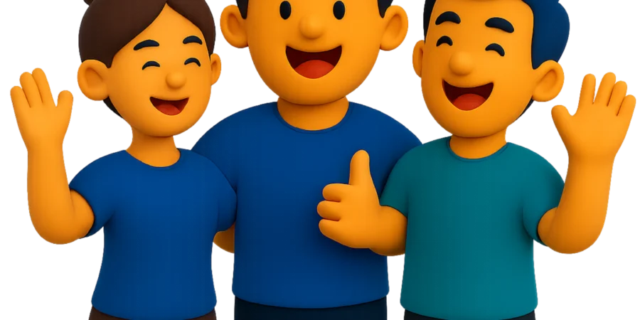 Equipe animada representando colaboradores engajados em treinamentos com jogos ESG em Realidade Virtual.