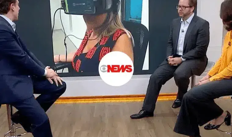 Reportagem da TV Globo sobre treinamento em Realidade Virtual do Itaú com a Casa Mais