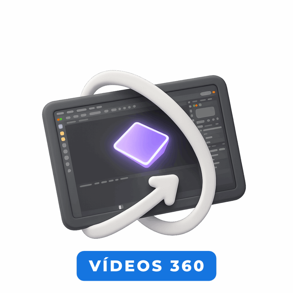 Tablet com interface 360 e controle virtual.