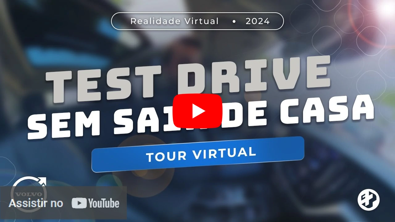 Imagem promocional do tour virtual da Volvo com test drive em Realidade Virtual, 2024