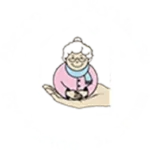 Logotipo do Abrigo dos Velhinhos Frederico Ozanam com ilustração de uma senhora sorridente em uma mão acolhedora, dentro de uma casa