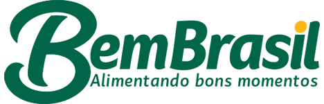 Logotipo da marca Bem Brasil com detalhe amarelo.
