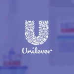 Miniatura de projeto em realidade aumentada para a Unilever, com logotipo branco centralizado sobre fundo lilás.