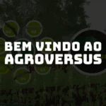 Miniatura do projeto Agroversus em metaverso, com texto “Bem-vindo ao Agroversus” sobre cenário agrícola virtual.