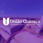 Miniatura do tour virtual em realidade virtual desenvolvido para a União Química, com logotipo branco sobre fundo roxo e imagem de fábrica ao fundo.