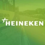 Miniatura do vídeo 360° da Heineken, com logotipo em branco sobre fundo verde em evento patrocinado.