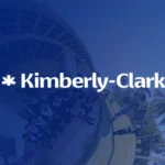 Miniatura do vídeo 360° da Kimberly-Clark, com logotipo branco centralizado sobre fundo azul.