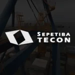 Miniatura do vídeo 360° da Sepetiba Tecon, com logotipo branco sobre fundo escuro de terminal portuário.