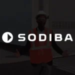 Miniatura do vídeo 360° da Sodiba, com logotipo branco em destaque sobre fundo escuro e trabalhador com colete de segurança.