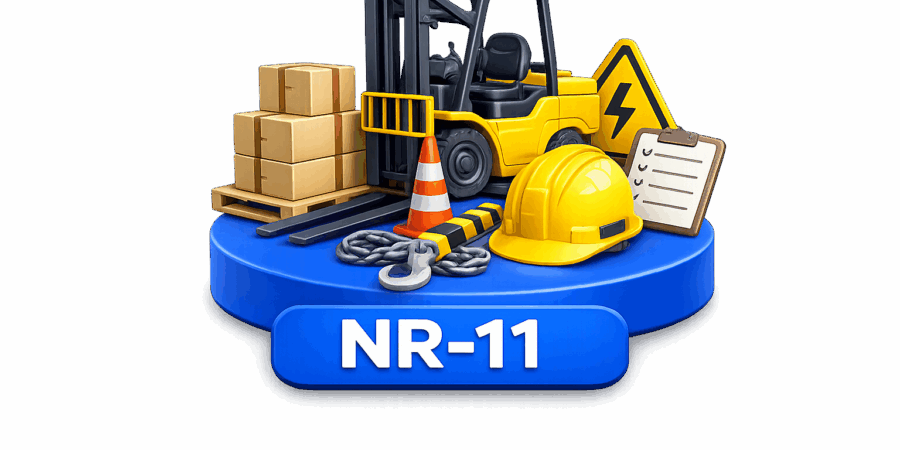 Treinamento virtual NR-11 para opera&ccedil;&atilde;o segura de empilhadeira com EPI capacete cargas paletizadas e sinaliza&ccedil;&atilde;o de seguran&ccedil;a em simula&ccedil;&atilde;o imersiva de seguran&ccedil;a do trabalho